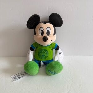 Disney Mickey Mouse Plush Toy - Green, Black, and Blue Stuffed animals 11”